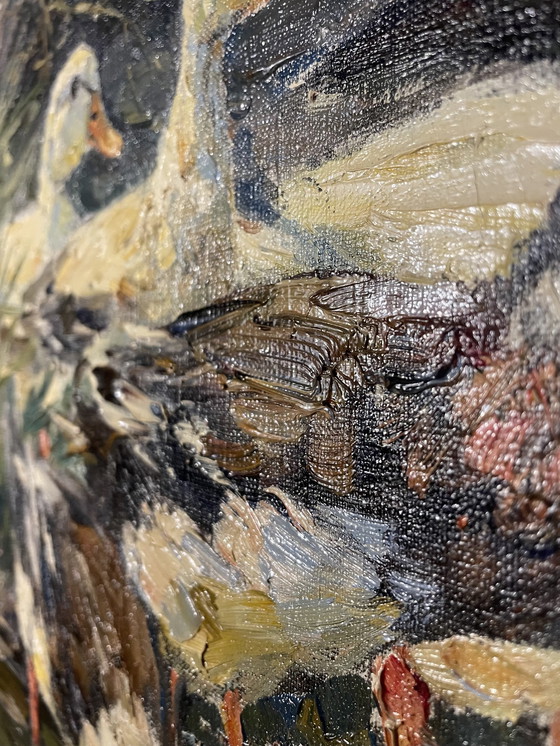 Image 1 of Willy Tiedjen peinture à l'huile Canards