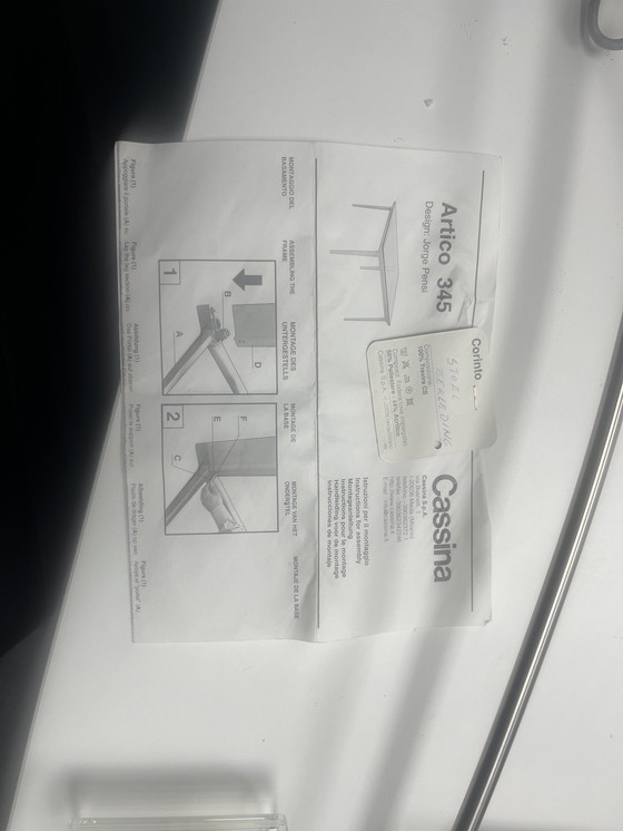 Image 1 of Cassina Artico 345 - Table de repas - Verre - Aluminium - Design