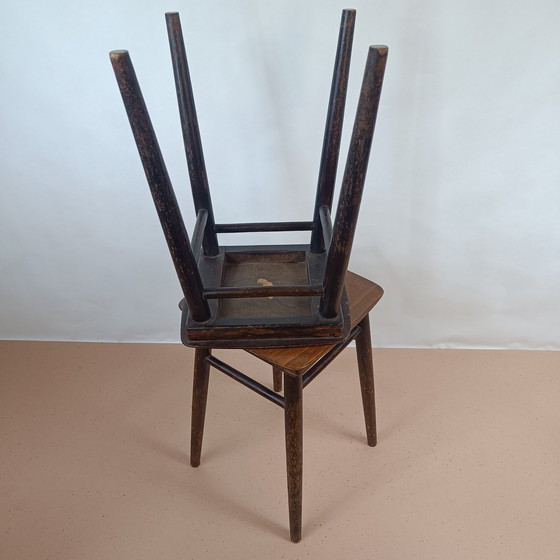 Image 1 of Tabourets en bois vintage