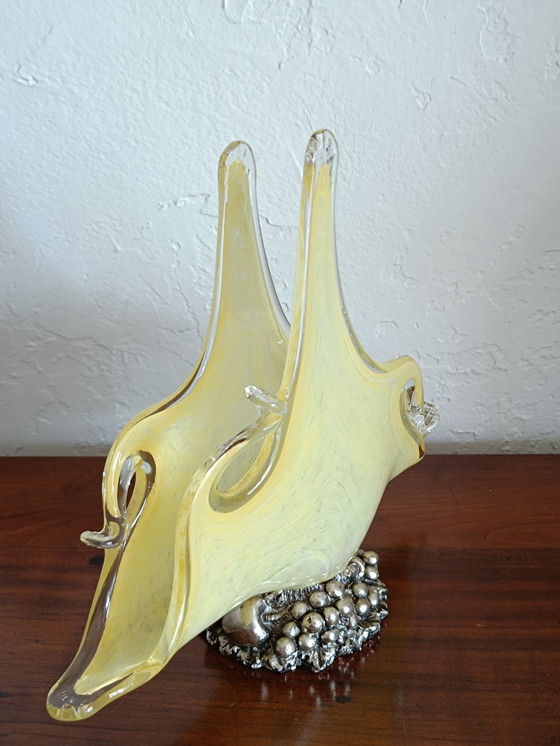 Image 1 of Porte Serviettes En Verre De Murano 