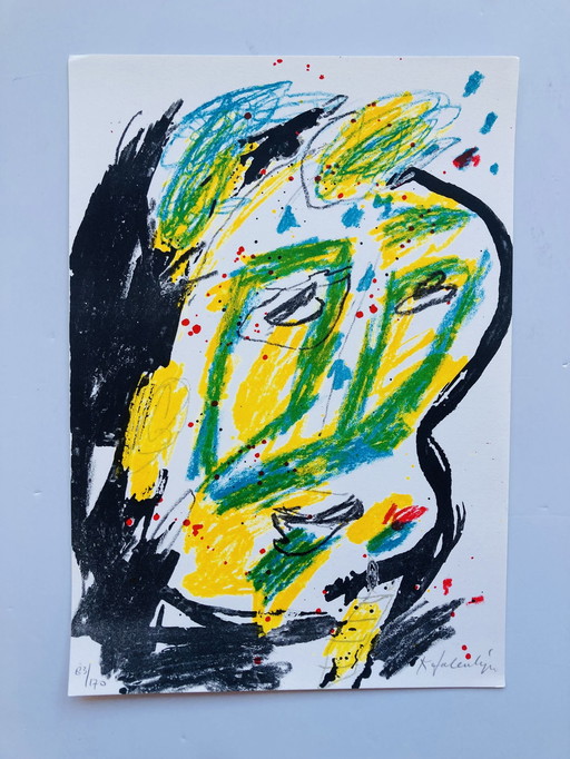 Kees Salentijn - Sérigraphie visage