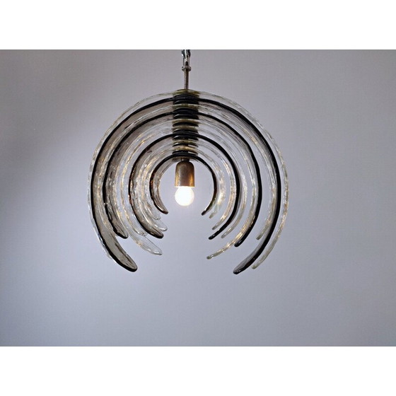 Image 1 of Suspension vintage en verre de Murano