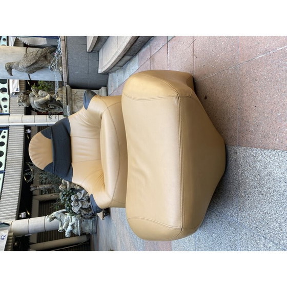 Image 1 of Fauteuil et ottoman vintage Marc Sadler par Cassina 1997s