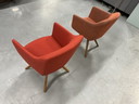 2 chaises de salle à manger Rolf Benz 640 Tissu