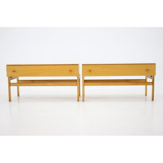Image 1 of Paire de commodes en bouleau, Tchécoslovaquie 1970