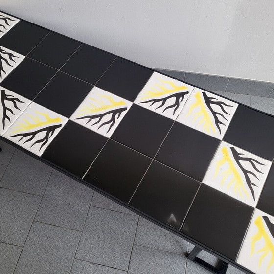 Image 1 of Table basse vintage en métal laqué, 1950