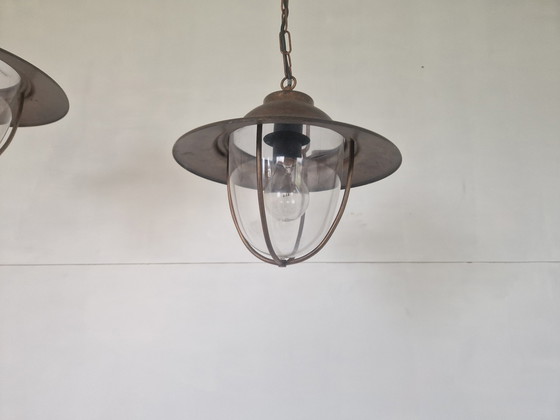 Image 1 of Paire de lampes cage Maritime Massive Vintage