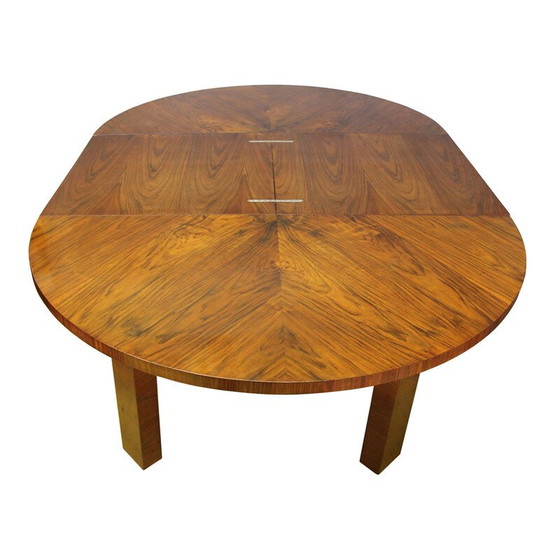 Image 1 of Table de salle à manger extensible moderniste vintage, années 1930