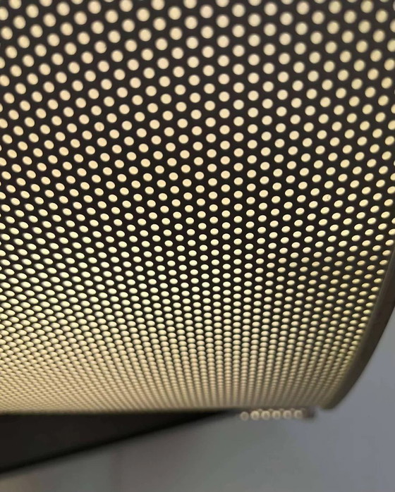 Image 1 of D'Applique Moderniste, Métal Laqué Noir Et Blanc, Italie 1980