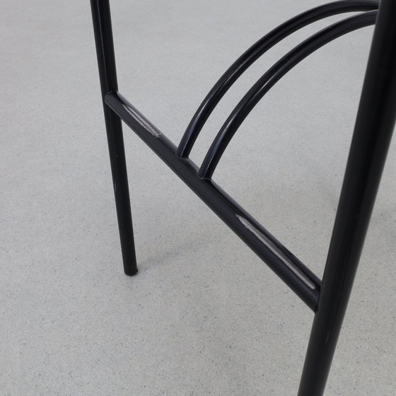 Image 1 of 4X Tabouret de bar postmoderne dans le style de Memphis, 1980S