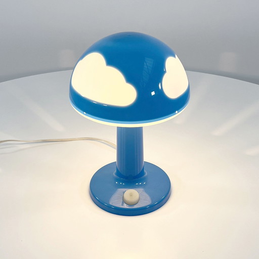 Lampe de table Skojig bleue par Henrik Preutz pour Ikea, 1990S