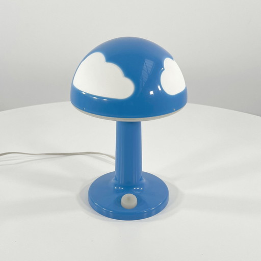 Lampe de table Skojig bleue par Henrik Preutz pour Ikea, 1990S