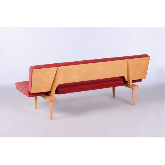 Image 1 of Canapé vintage en bois de hêtre par Miroslav Navratil, Tchécoslovaquie, années 1960