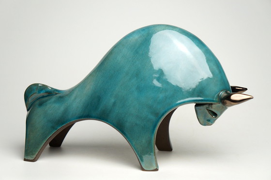 Image 1 of Sculpture de taureau en céramique, Urszula Despet