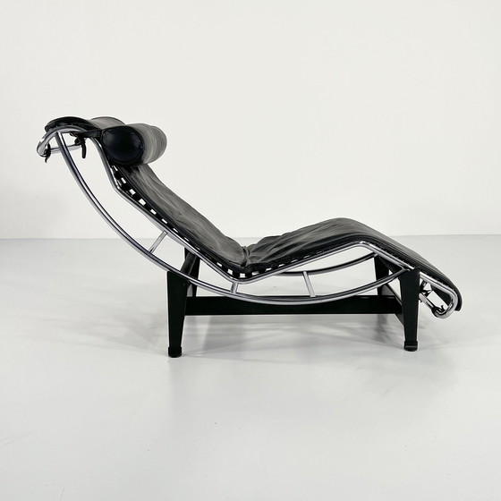 Image 1 of Chaise longue Lc4 noire de Le Corbusier pour Cassina, 1970S