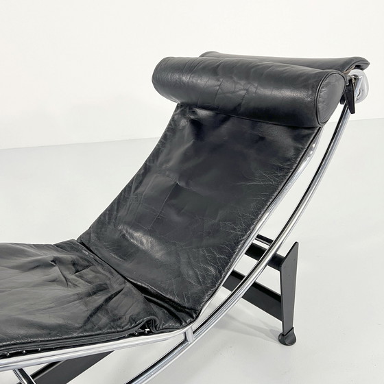 Image 1 of Chaise longue Lc4 noire de Le Corbusier pour Cassina, 1970S