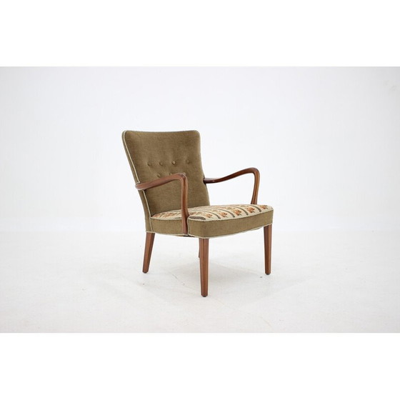 Image 1 of Fauteuil vintage en teck par Alfred Christensen, Danemark années 1940