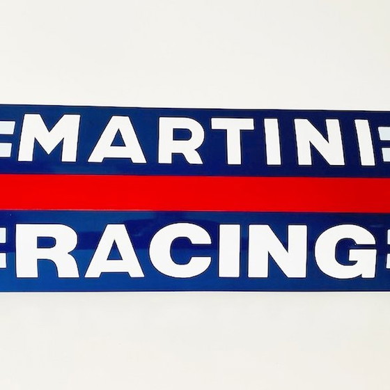 Image 1 of Panneau d'affichage en émail Martini Racing garage 100 cm