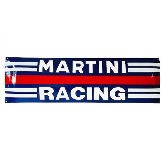 Image 1 of Panneau d'affichage en émail Martini Racing garage 100 cm