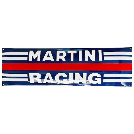 Image 1 of Panneau d'affichage en émail Martini Racing garage 100 cm