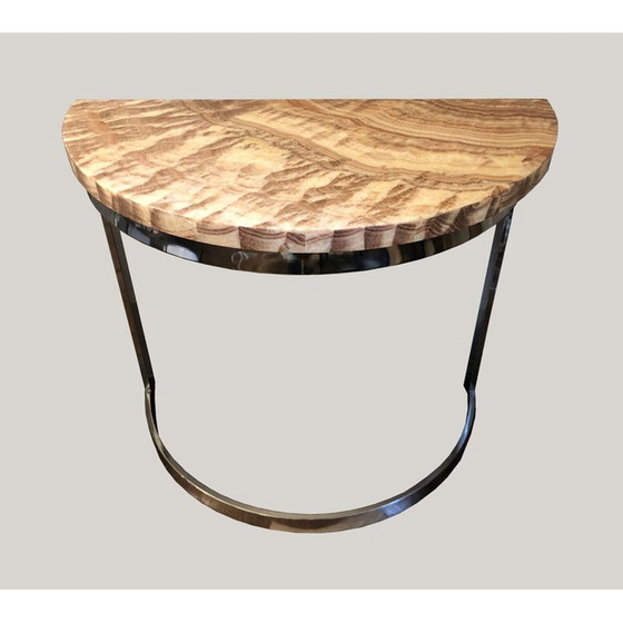 Image 1 of Paire de consoles demi-lune vintage, 1970