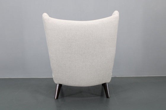 Image 1 of Chaise à oreilles restaurée des années 1950, Tchécoslovaquie