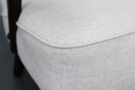 Image 1 of Chaise à oreilles restaurée des années 1950, Tchécoslovaquie