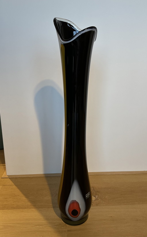 Vase haut Mihai Topescu (noir/rouge)