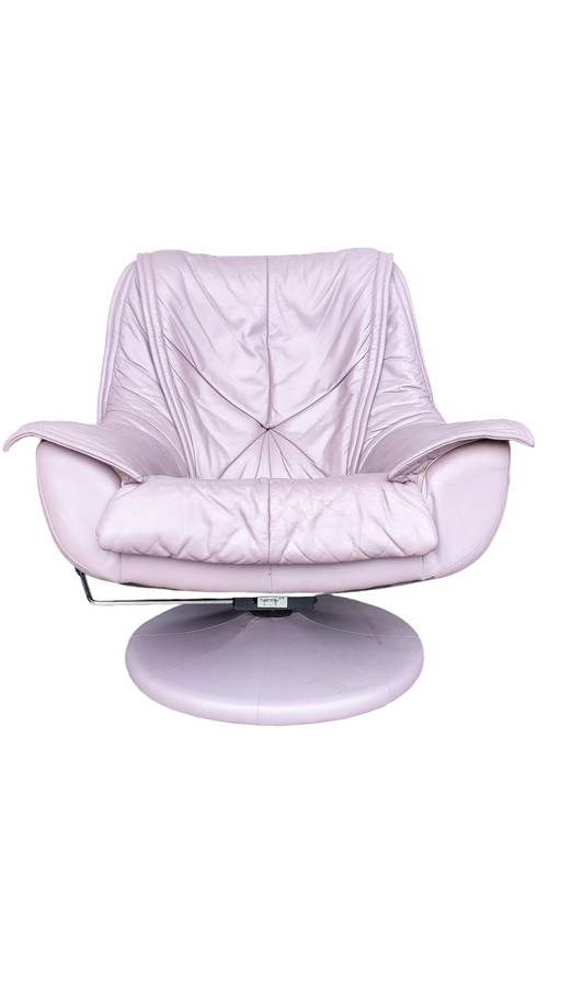 Chaise longue post-moderne lilas 1980S