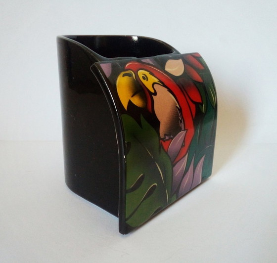 Image 1 of Steuler Design Vase perroquet Pop-Art/Memphis 1980S Gemany-Italie