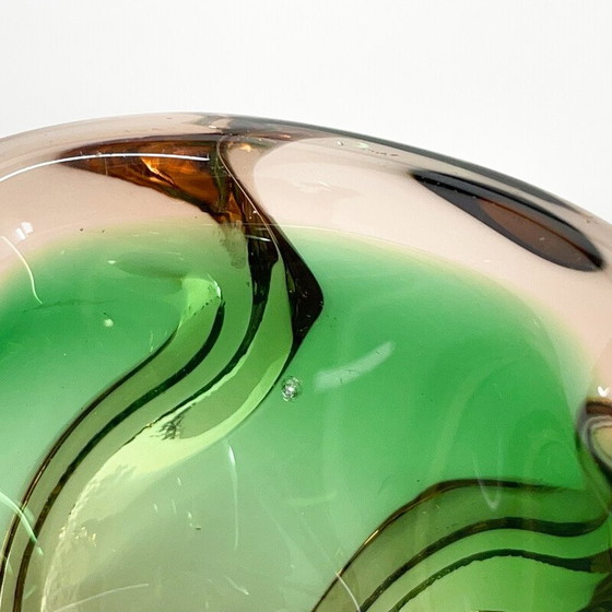 Image 1 of Cendrier vintage en verre par Josef Hospodka pour Chribska Glassworks, Tchécoslovaquie 1960