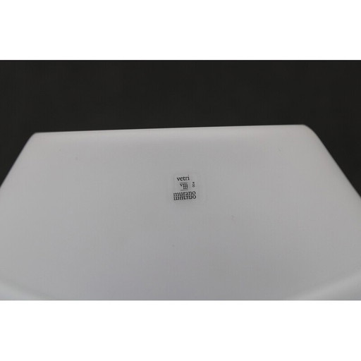 Paire de lampes de table vintage en verre de Murano, Italie 1980