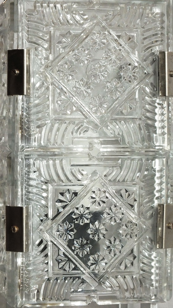 Image 1 of Lampe de table en verre vintage des années 60