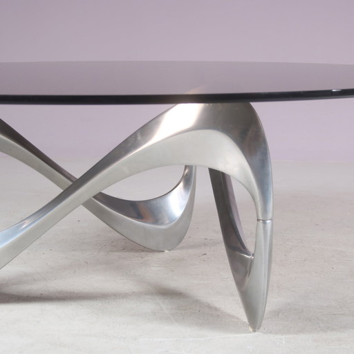 Table basse "Snake" par Knut Hesterberg pour Ronald Schmidt, Allemagne 1970