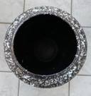 Grand vase en céramique noir et blanc de Scheurich Allemagne Modèle 546-40