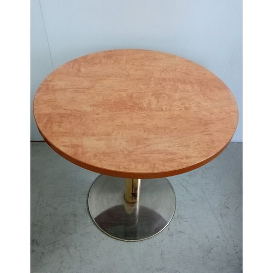 Image 1 of Table d'appoint vintage avec soubassement en goolden