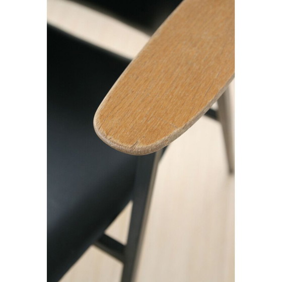 Image 1 of Chaise longue vintage noire modèle Lupina de Niko Kralj pour Stol Kamnik, années 1970