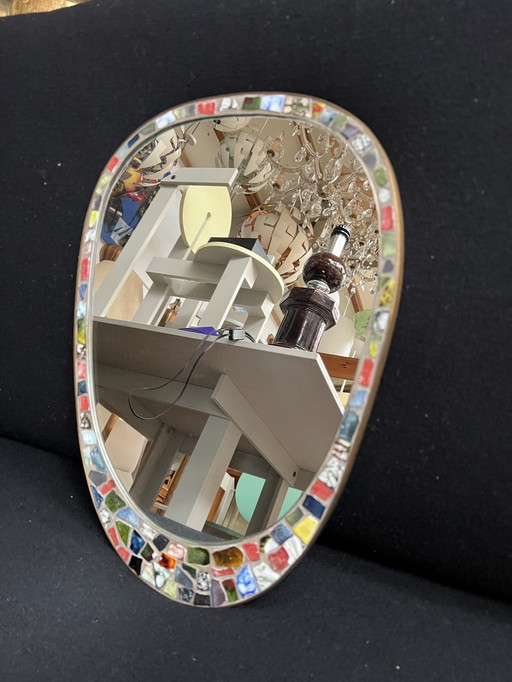 Miroir en mosaïque des années 1960