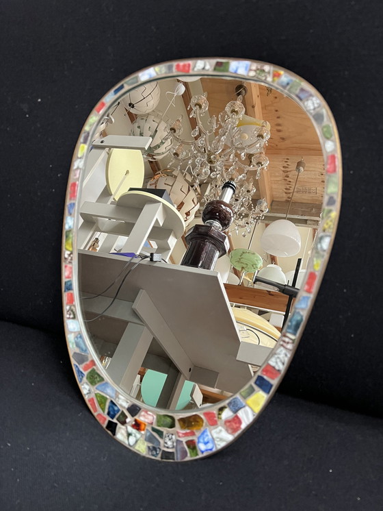 Image 1 of Miroir en mosaïque des années 1960