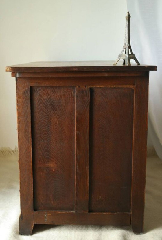 Image 1 of Bureau À Caissons Vintage En Chêne 
