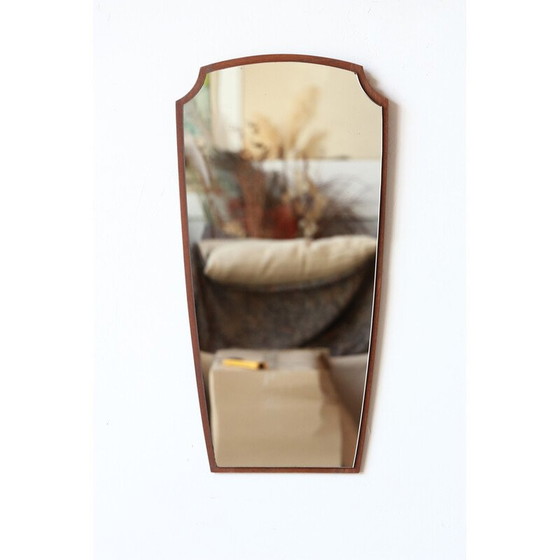 Image 1 of Miroir scandinave vintage en teck, Danemark 1960
