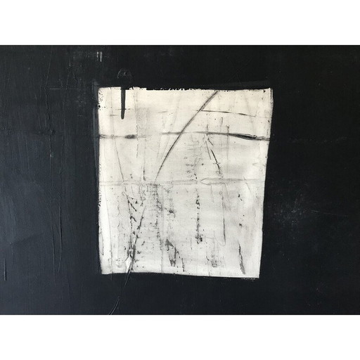 Peinture vintage "Correspondance" de Joël Laye, 1992s