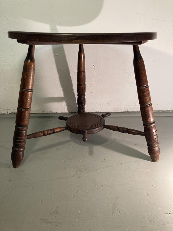 Image 1 of Table basse moderniste française à bobines