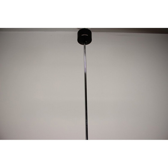 Image 1 of Lampe suspendue vintage en verre et métal pour Napako, Tchécoslovaquie 1960
