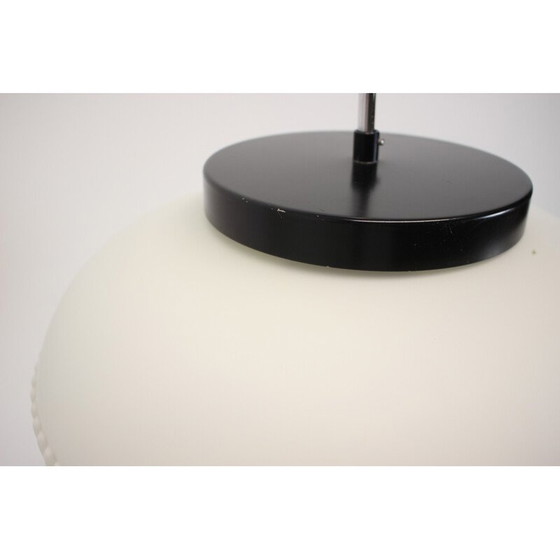 Image 1 of Lampe suspendue vintage en verre et métal pour Napako, Tchécoslovaquie 1960