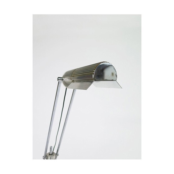 Image 1 of Lampadaire vintage en métal chromé, Suisse 1970