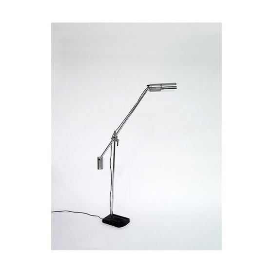 Image 1 of Lampadaire vintage en métal chromé, Suisse 1970
