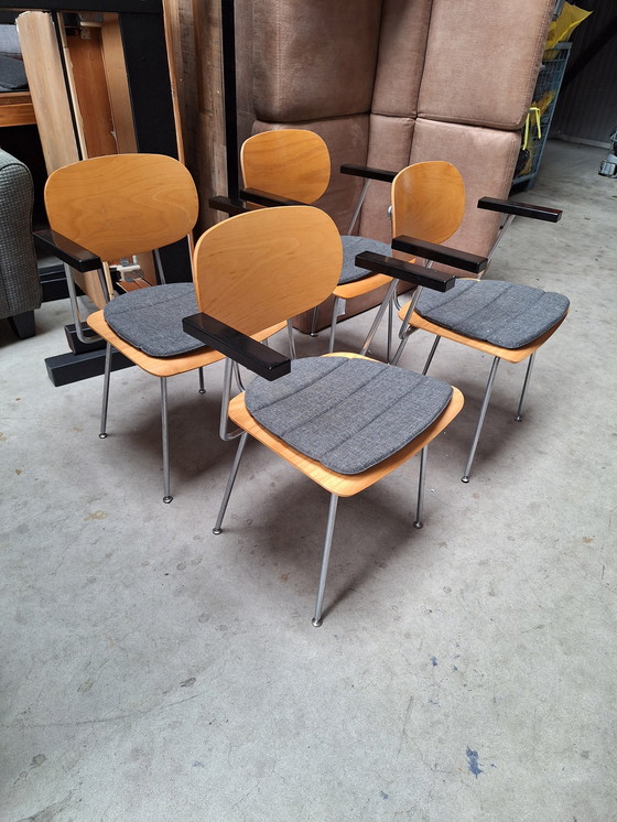 Image 1 of Gispen 216 Chairs By Wim Rietveld