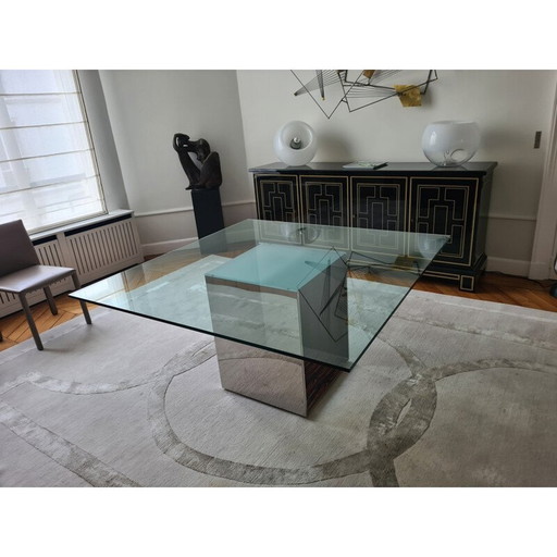 Table en verre vintage Jud de Rodolfo Dordoni pour Minotti, 2008