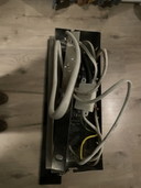 Lampe pour table de salle à manger en verre noir